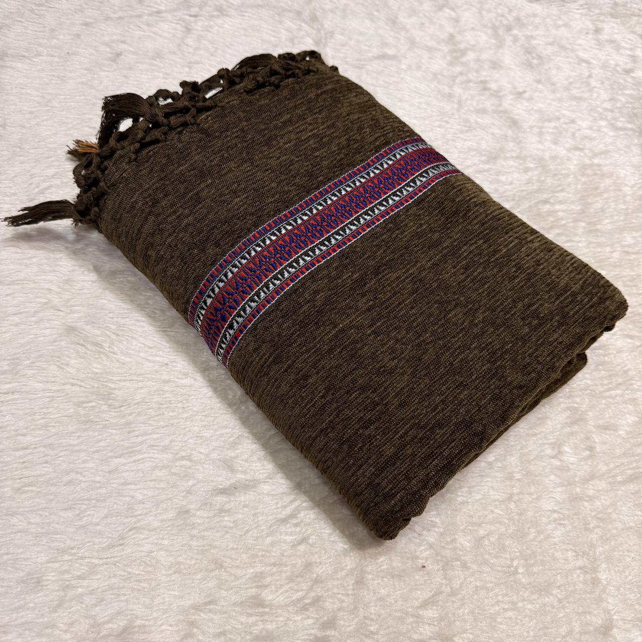 Pure Velvet Shawl For Men Traditional Dussa Shawl - vs 03